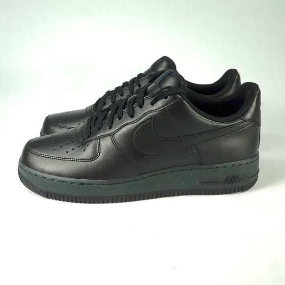 air force 1 flyleather black